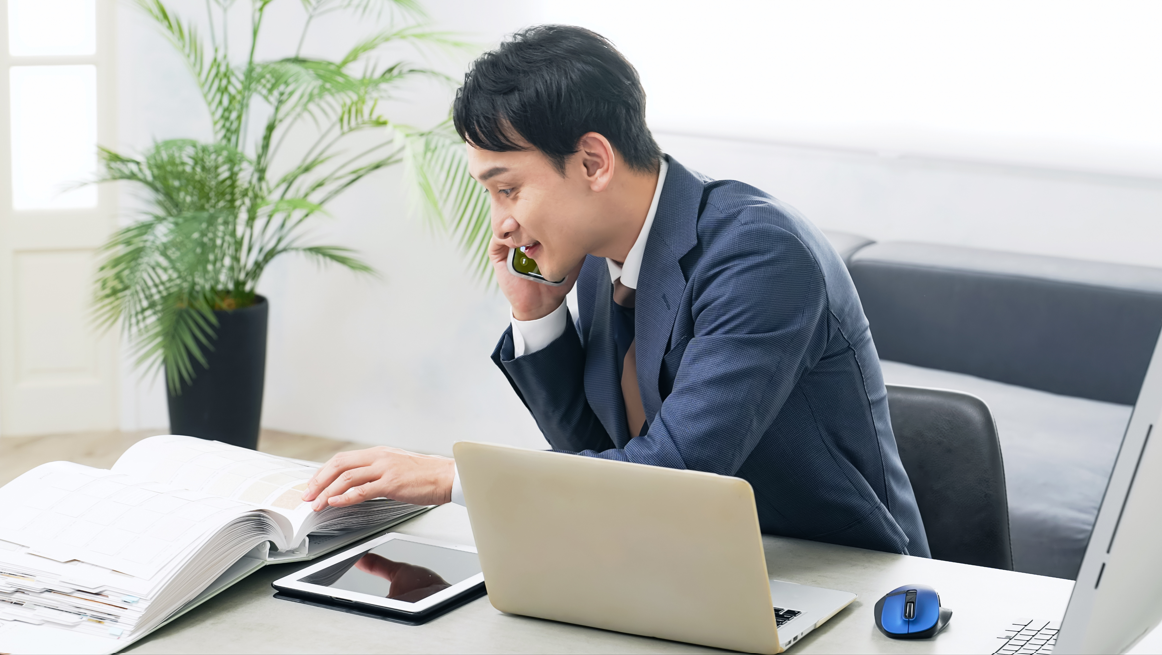 電話で営業